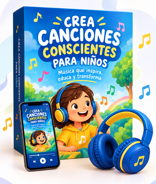 CREA CANCIONES PARA NIÑOS: Aprende a crear canciones personalizadas para acompañar a tu hijo en momentos especiales, dormir, celebrar y llenarles el día día de mensajes positivos